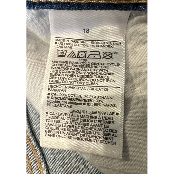 Old Navy Women’s Jeans 18 Acid Wash Extra Highrise Straight Denim Pants Nicky - Picture 10 of 12